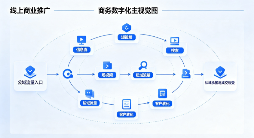 孟津县线上商业推广怎么做？全域流量闭环搭建与低成本转化实战指南